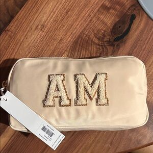 NWT Stoney Clover Small Pouch with Varsity Letter Patch